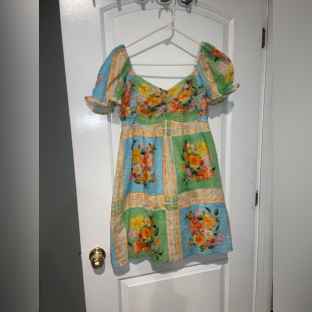New! Show Me Your Mumu Annabelle Puff Sleeve Mini Dress 🌻 XL - Picture 10 of 14